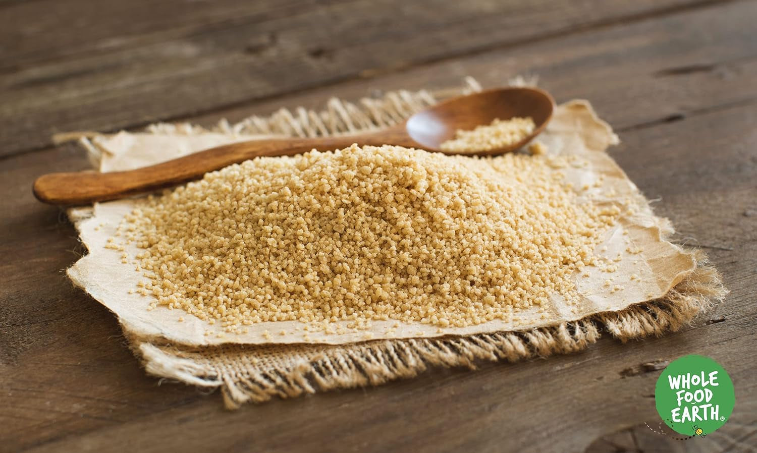 Couscous biologico integrale terrestre – 1kg | Grezzo | Non OGM | Vegano | Ricco di fibre | Certificato biologico