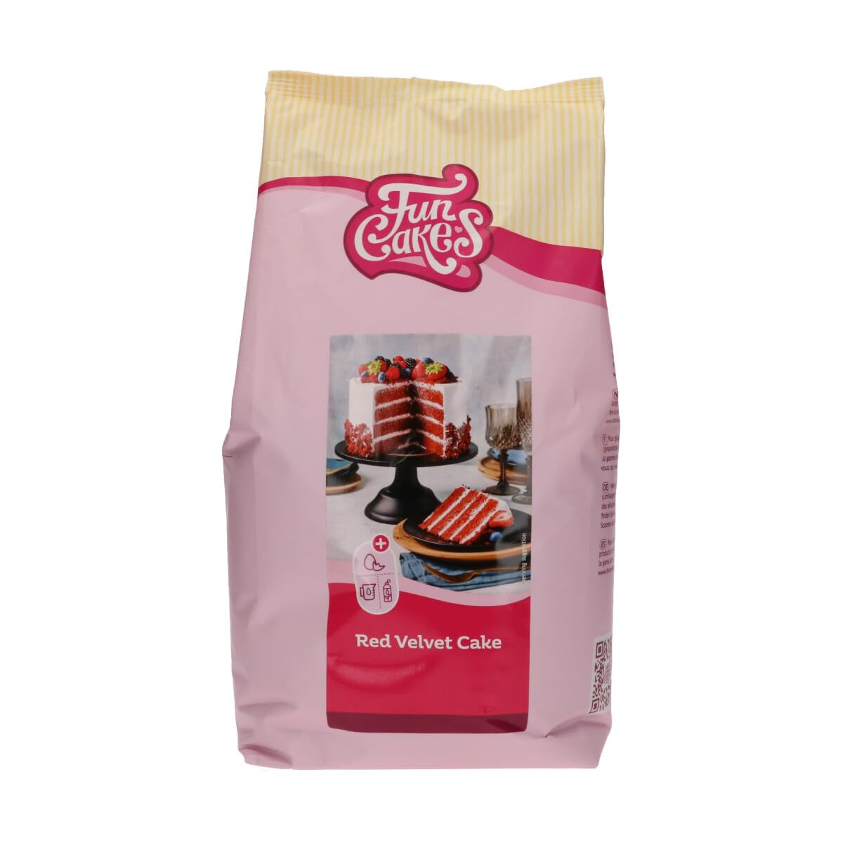 Funcakes Mix Für Red Velvet Cake: Einfach Zu Berübenender, Schön Weicher Und Flauschiger Kuchen Mit Leichtem Schokoladengeschmack, Auch Für Cupcakes Aus Rotem Samt Geeignet, Halal. 500 G. Miscela per panificazione e cottura Naty Shop 4 Kg