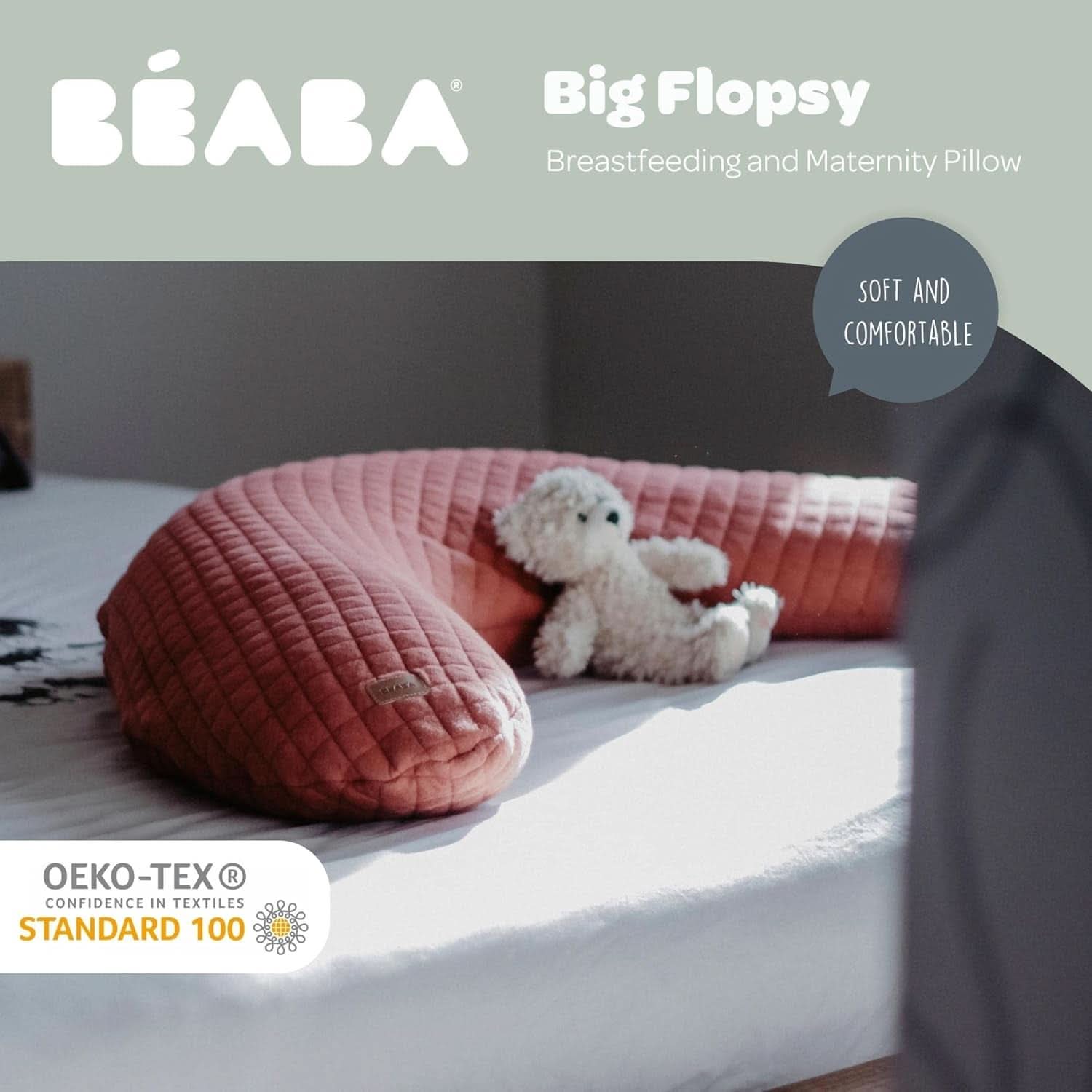 Castello Rosso - Cuscino premaman e allattamento 170 cm Accessori Alimentazione e Allattamento Bebe Naty Shop