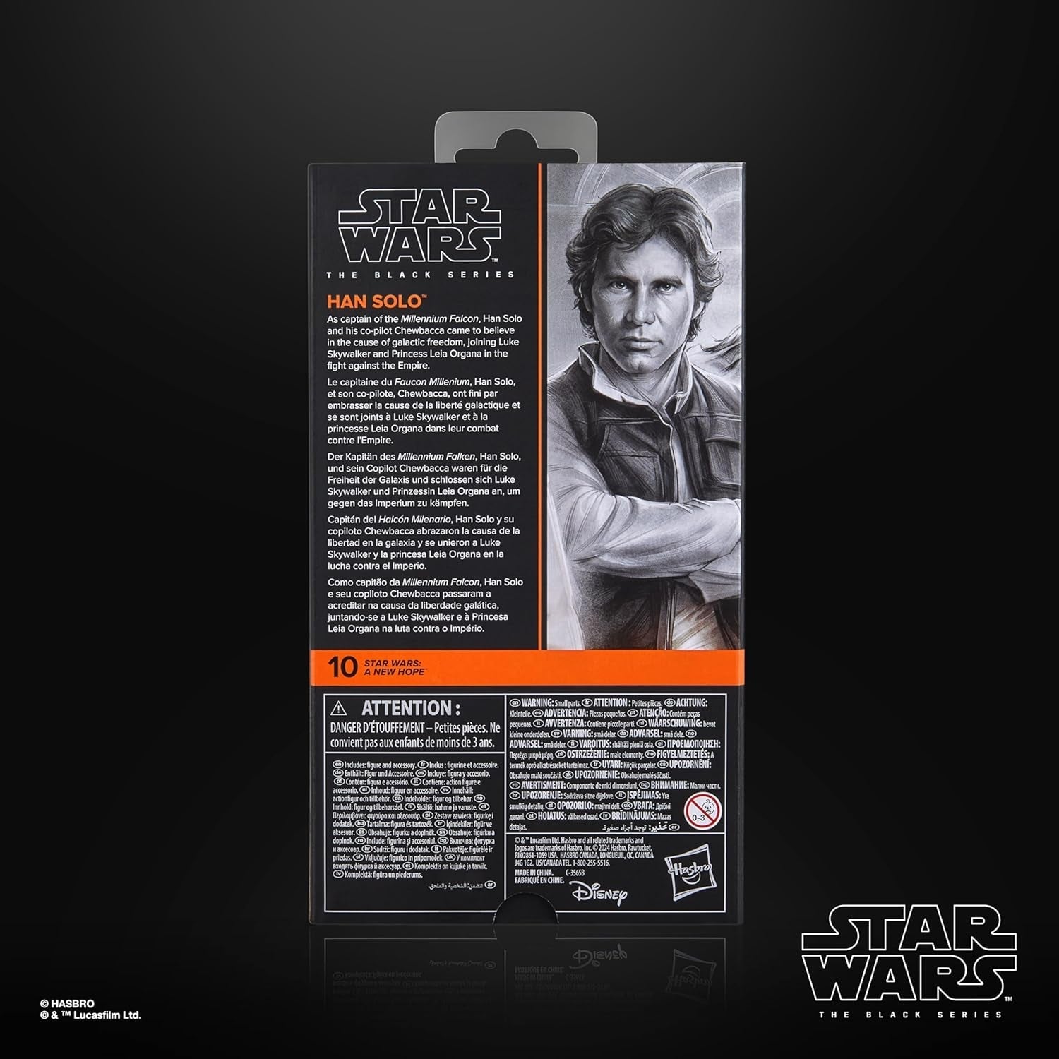 Star Wars The Black Series Han Solo, Star Wars: A Hope Premium Action Figure da collezione (15 cm) Action figures Naty Shop