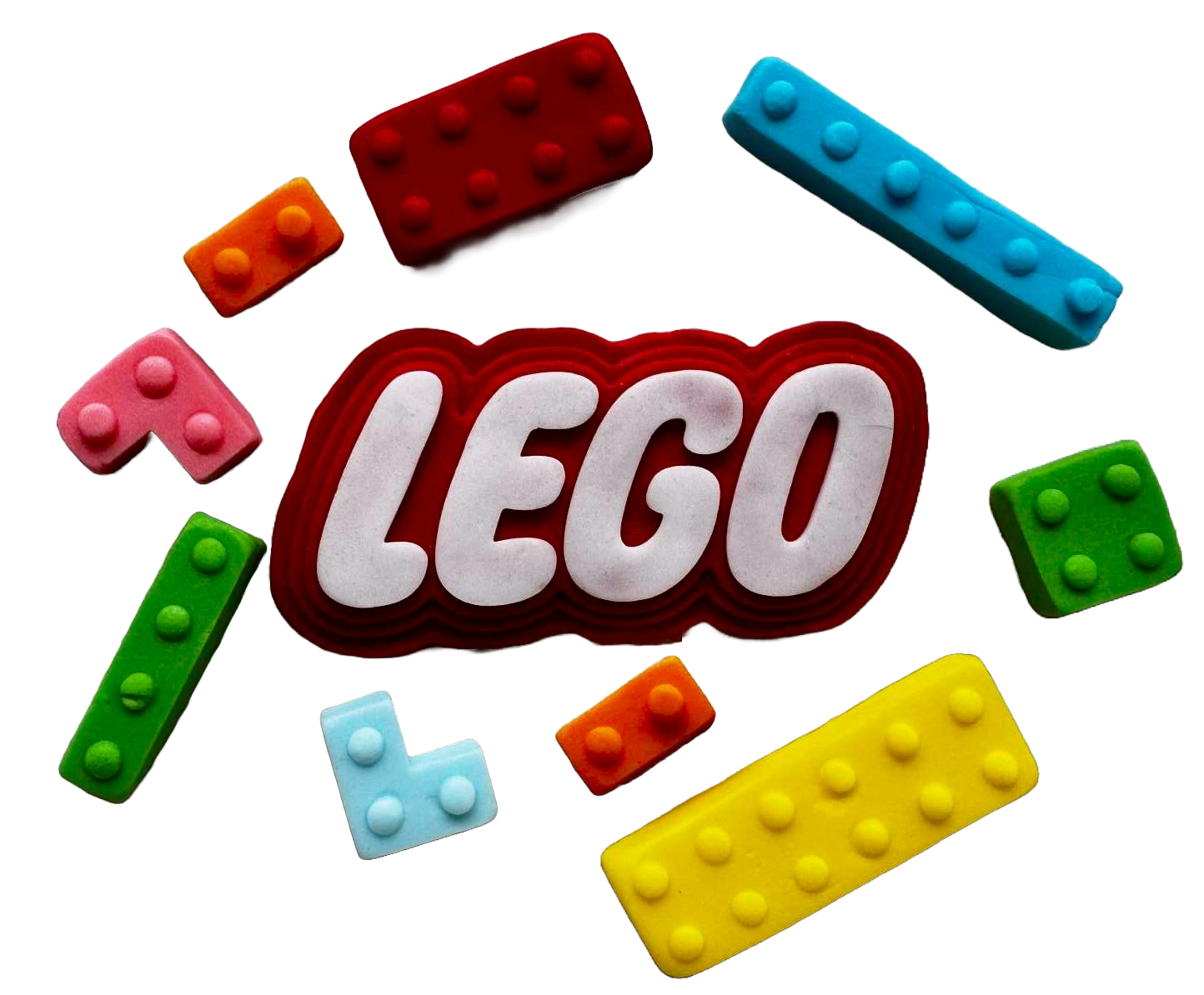 Set decoratiuni comestibile, LEGO Decoratiuni din Pasta de Zahar nati