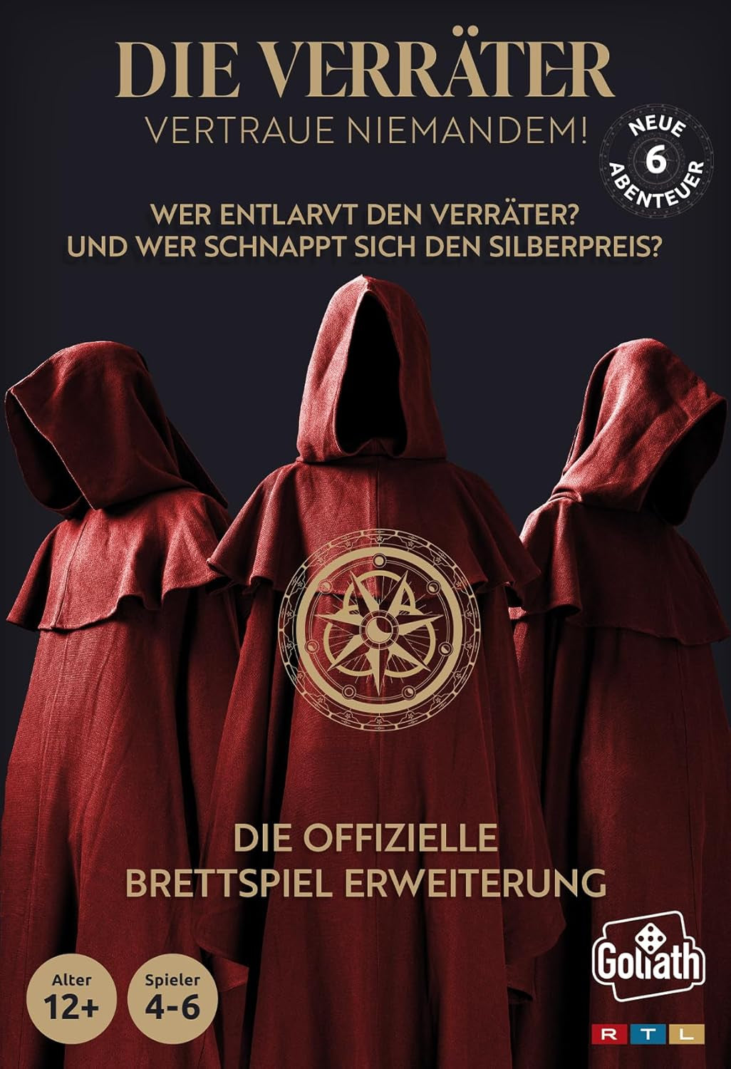 Goliath: Traitors, giochi da tavolo per bambini dai 12 anni in su, party game per 4-6 giocatori, il gioco è basato sull'omonima serie TV