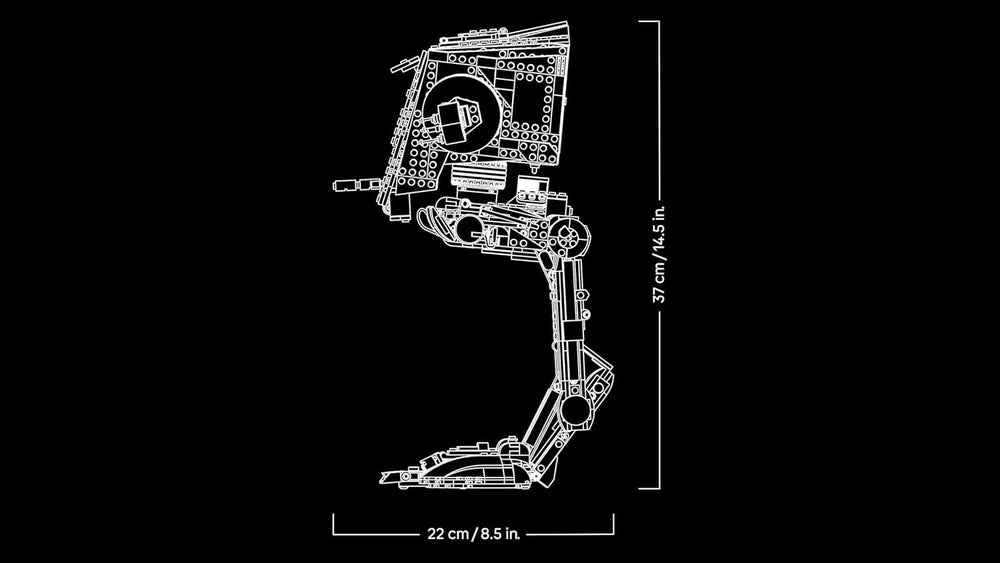 LEGO Star Wars AT-ST Kampfläufer - Bauset für Erwachsene - UCS Modell zum Ausstellen mit Minifigur & Informationstafel - Sammlerstück & Geschenk für Fans - 75417