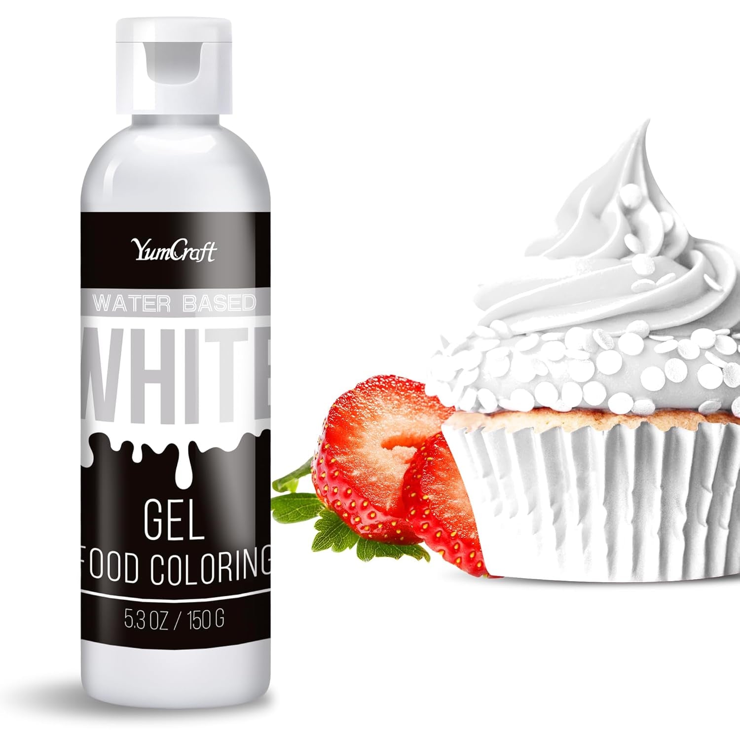 Colorant alimentar în gel - Colorant alimentar în gel foarte concentrat pentru prăjituri, copt, ouă de Paște, băuturi - Colorant alimentar fără zahăr pentru fondant, glazură, slime, decorarea torturilor (Red Velvet, 150G)