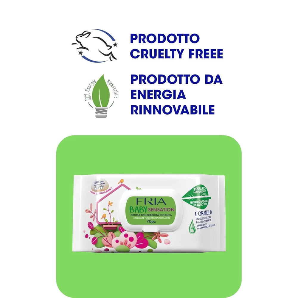Baby Sensatios con coperchio, 72 salviette Salviettine umidificate Baby Naty Shop