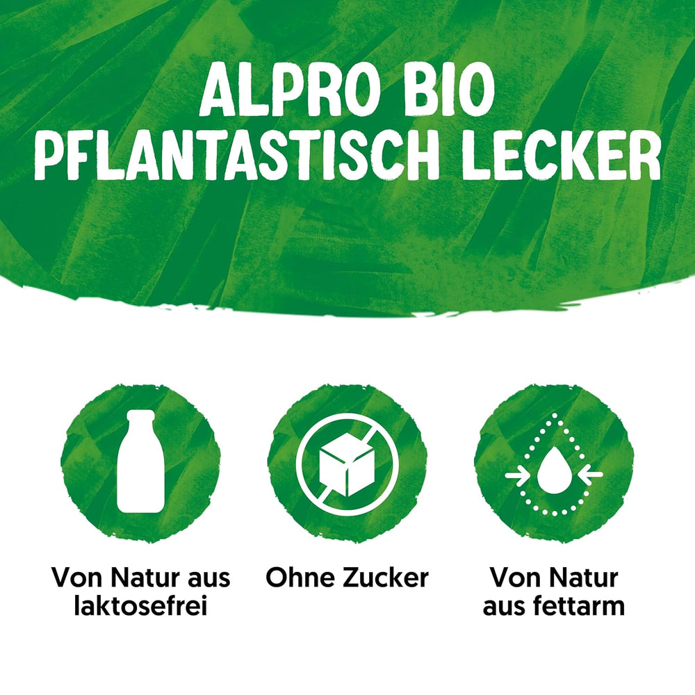 Alpro Bio Mandeldrink senza zucchero – 8 x 1 l