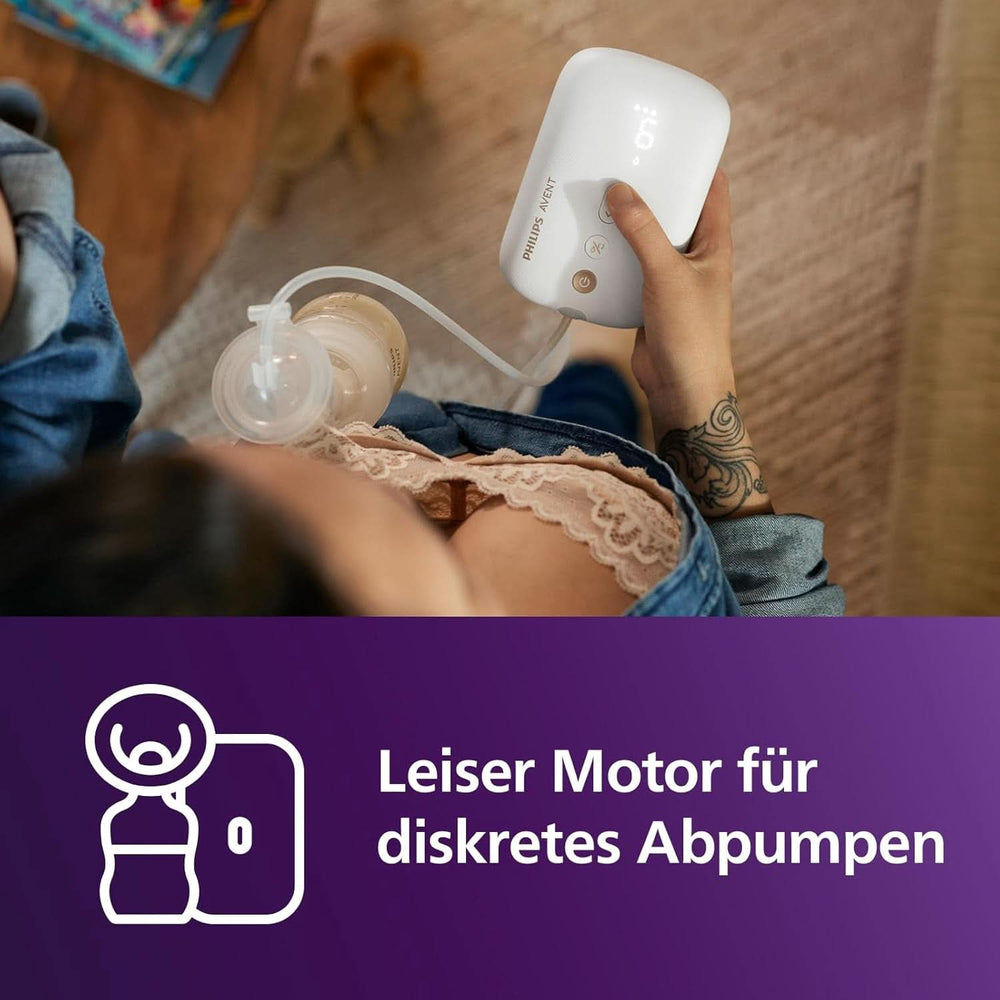 Elektronische Philips Avent Einzelmilchpumpe Premium - Mit Natural Motion Technologie, Wiederaufladbarem Akku, Timer-Anzeige (Modell SCF396/31) Accessori Alimentazione e Allattamento Bebe Naty Shop