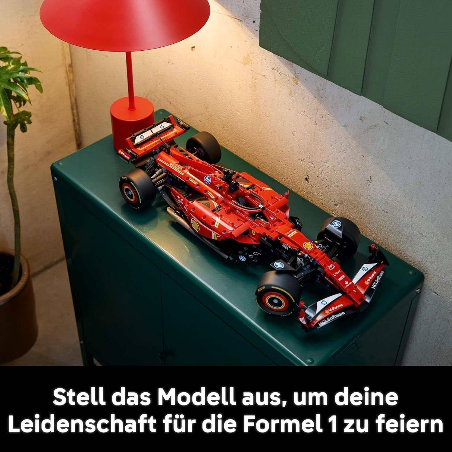 LEGO Technic Ferrari SF-24 F1 Race Car - Mașină model pentru adulți - Set Formula 1 de colecție - Motor V6, cutie de viteze, direcție și DRS la scara 1:8 - Cadou pentru fanii sporturilor cu motor și ai mașinilor de curse 42207 Seturi de constructie Besuche den LEGO-Store