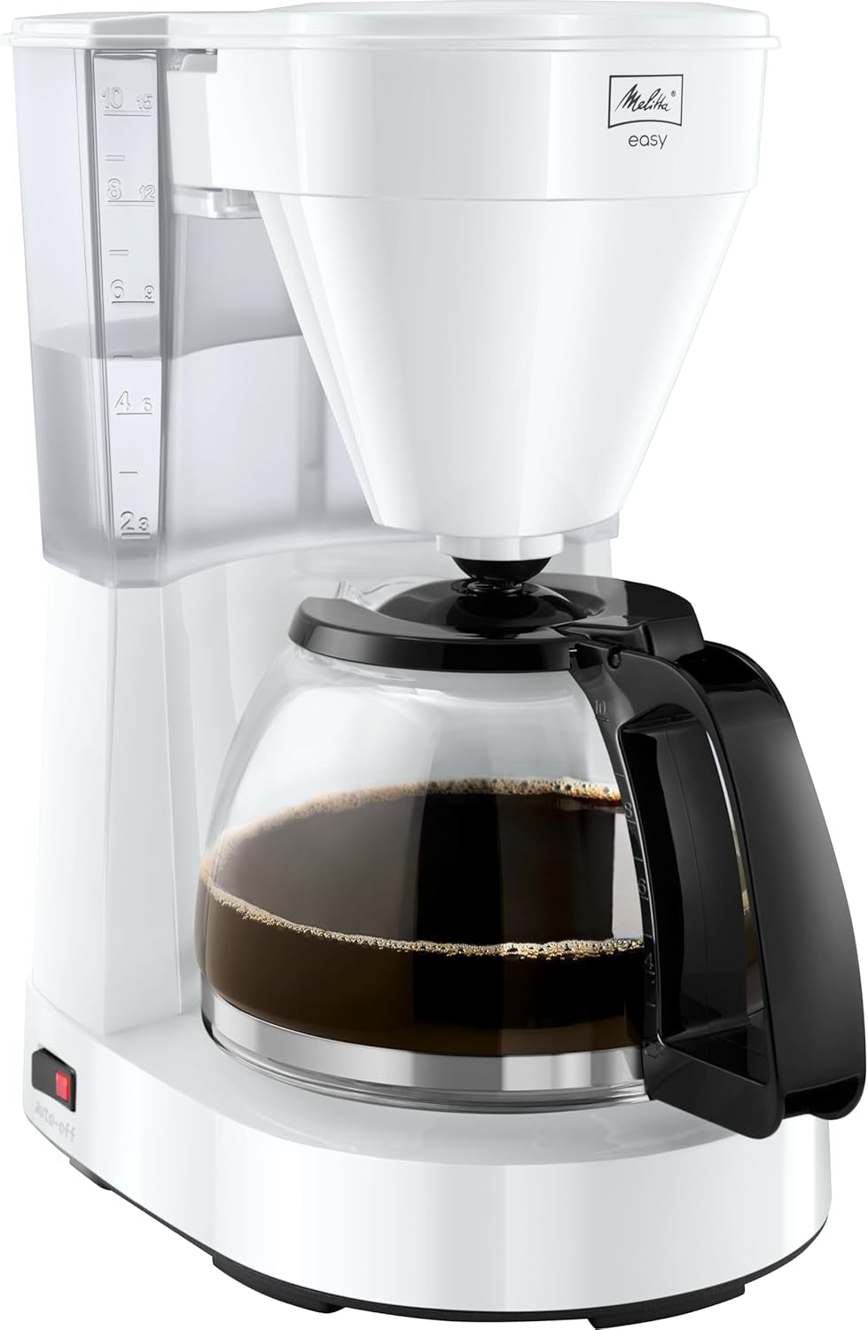 Melitta Easy – Espressor cu filtru și carafă de sticlă, pentru până la 10 cești de cafea, negru