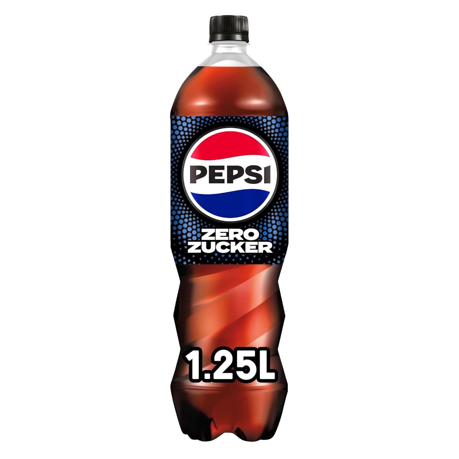 Pepsi Zero Sugar, Bevanda analcolica senza zucchero, Cola con caffeina, set 6 x 1,25 litri Bevande analcoliche Naty Shop