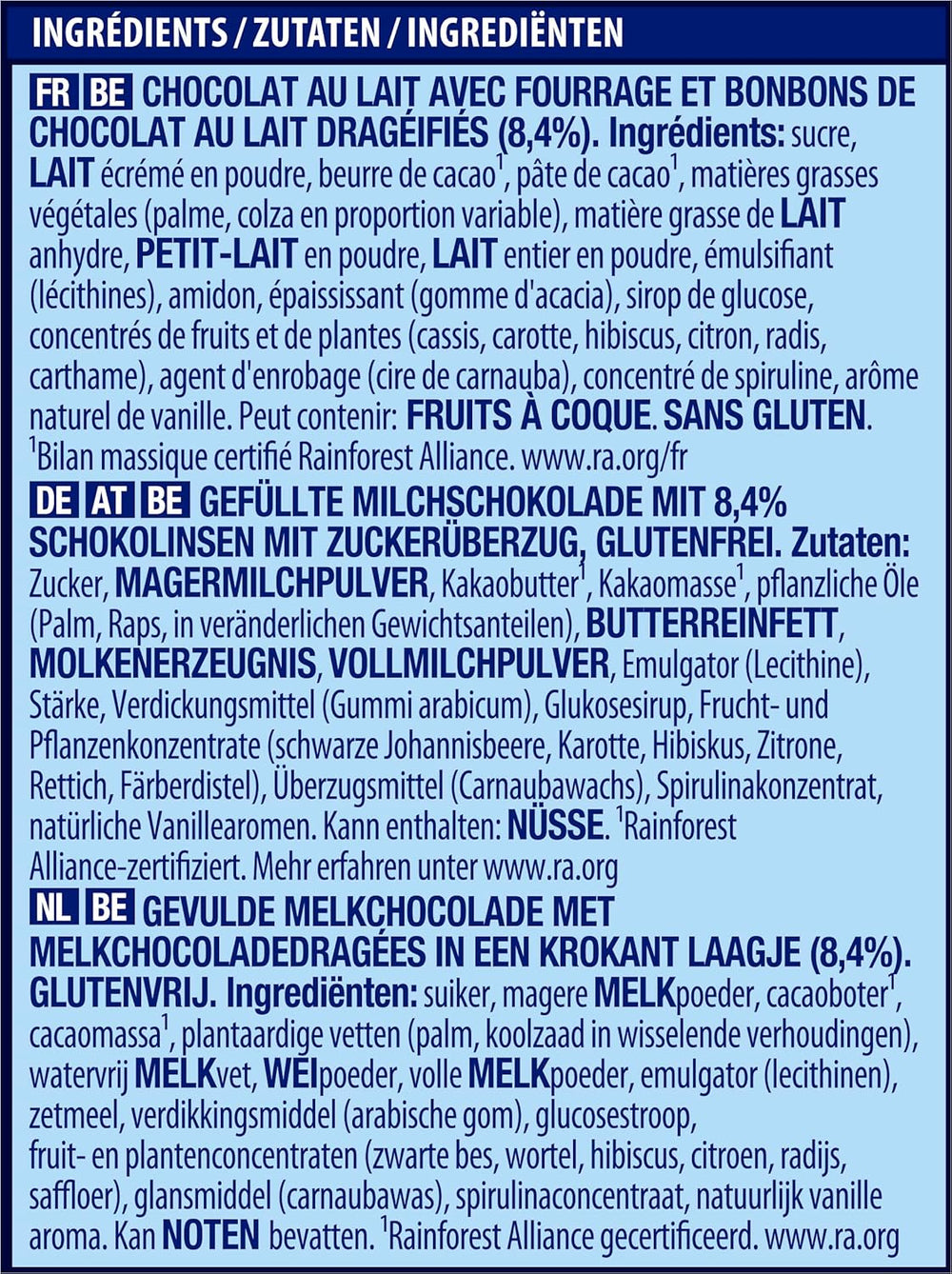 NESTLÉ SMARTIES Easter Friends, figurine a tema pasquale, realizzate in finissimo cioccolato al latte con ripieno cremoso e mini lenticchie colorate con cioccolato SMARTIES, 1 confezione (1 x 65g)