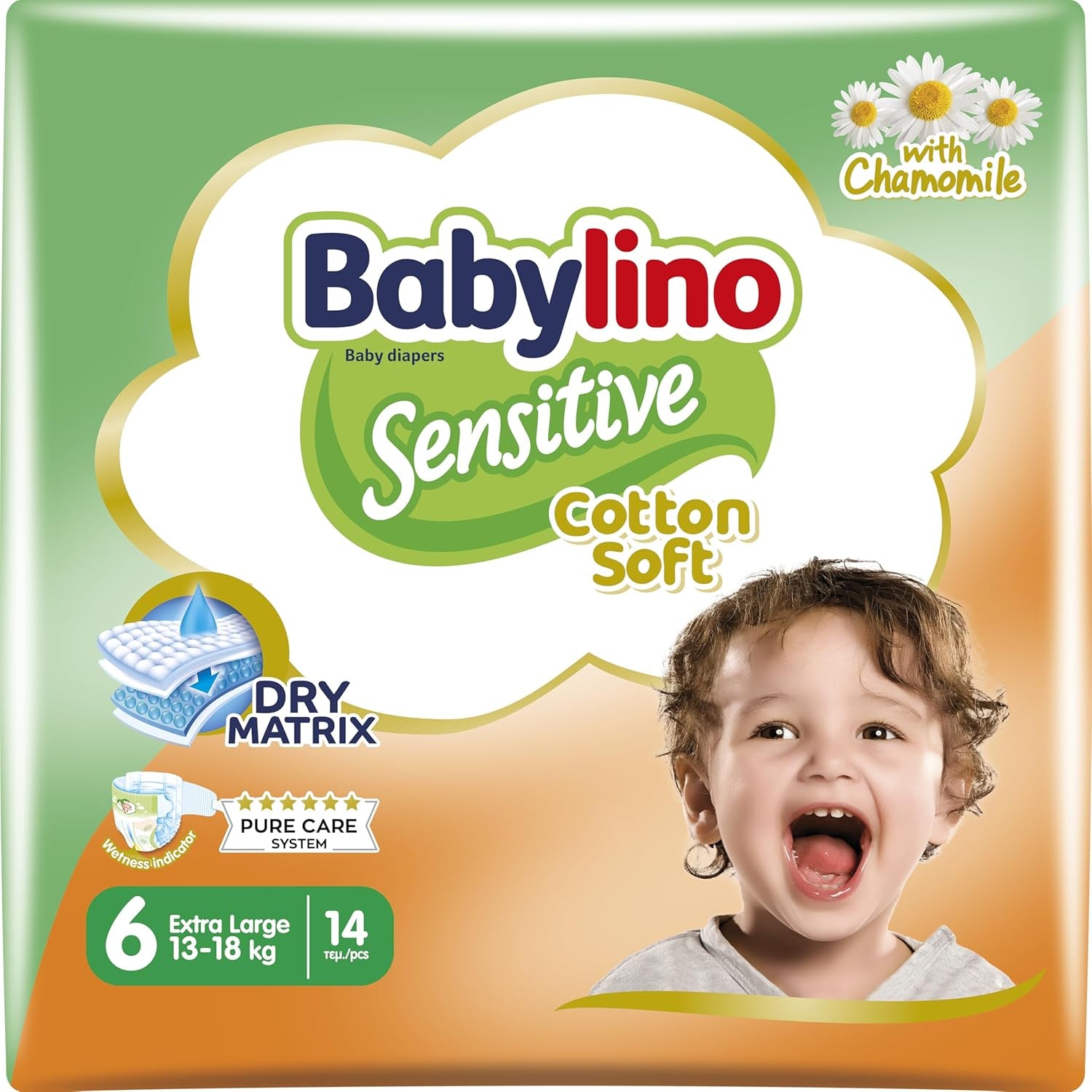 Pannolini per bambini Sensitive taglia 4, Maxi (8-13 kg), 20 pezzi