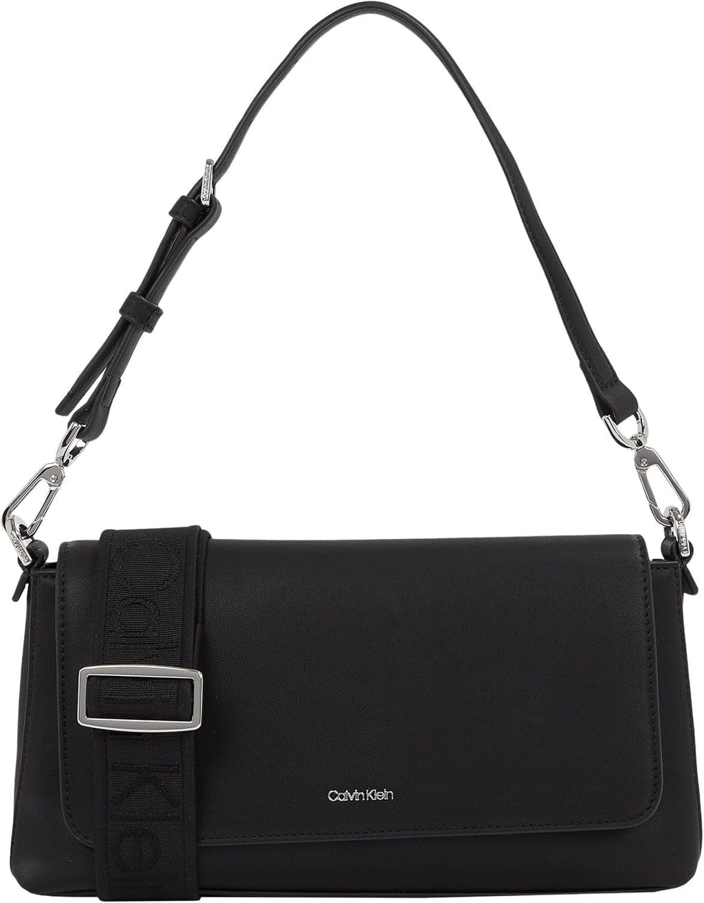 Calvin Klein Women's Shoulder Bag Must Convertible Detachable Strap, Black (Ck Black), One Size Genti Femei Naty Shop Titlu implicit