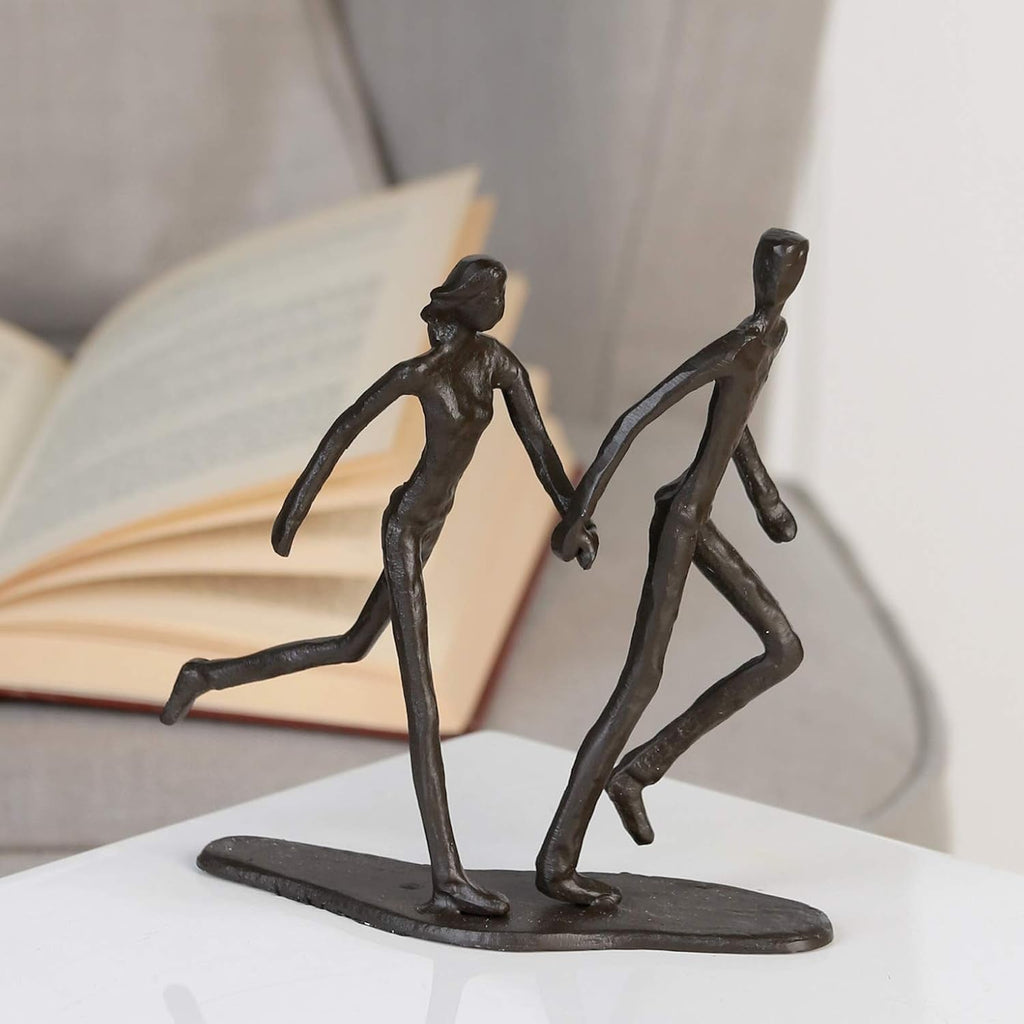 Casablanca - sculptură de design Running - din fier - arsă H 17 cm Statuete si sculpturi Naty Shop