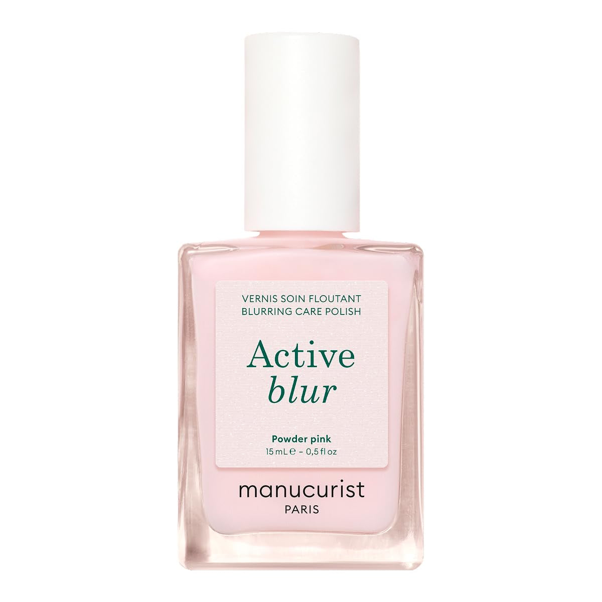 MANUCUIST Nail Care Repair Active Glow Raspberry (Rosa) a base biologica: Mandorla Dolce, Lampone, Smalto Nutriente e Lucido, Effetto Rosa Trasparente - Smalto Nude