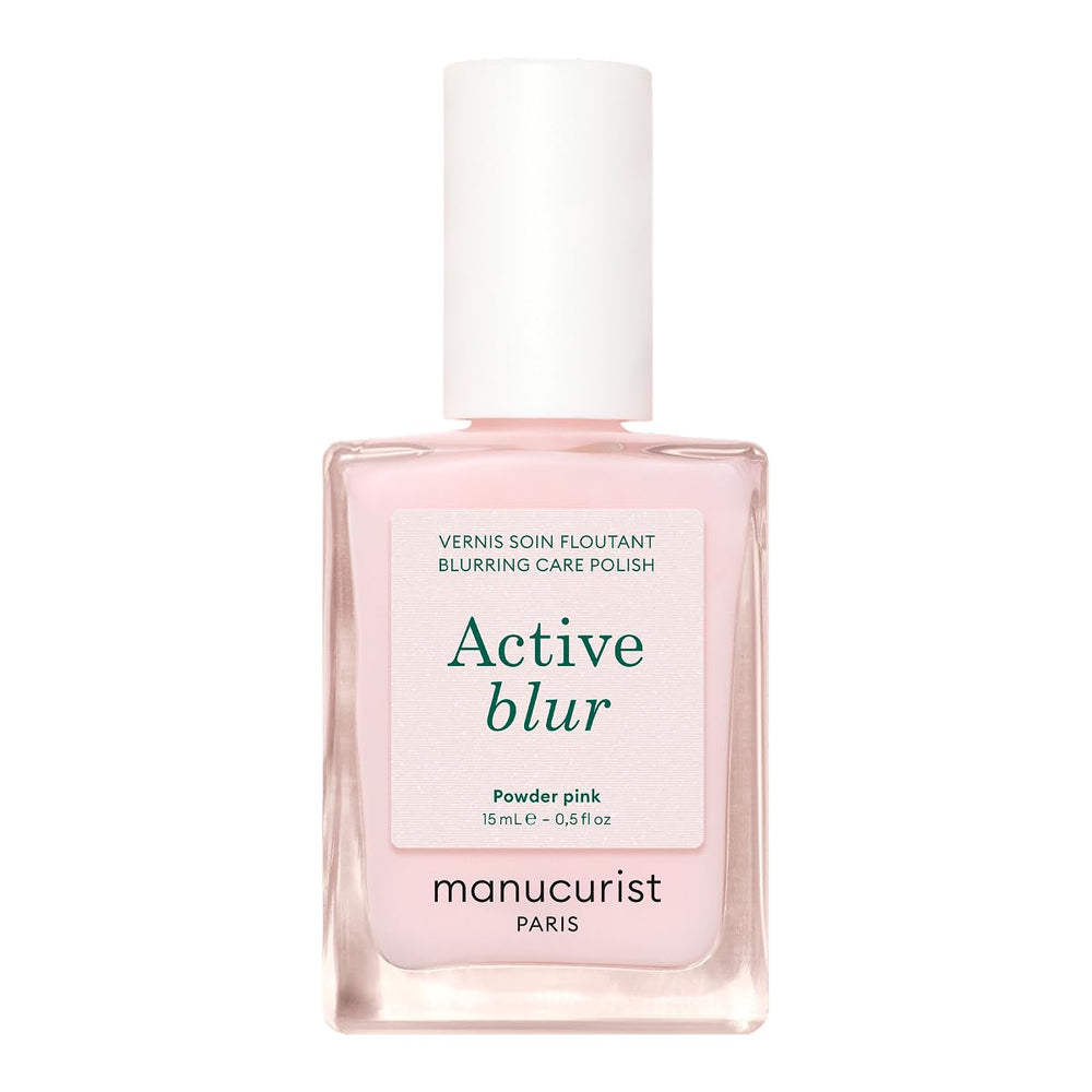 MANUCUIST Nail Care Repair Active Glow Raspberry (Rosa) a base biologica: Mandorla Dolce, Lampone, Smalto Nutriente e Lucido, Effetto Rosa Trasparente - Smalto Nude