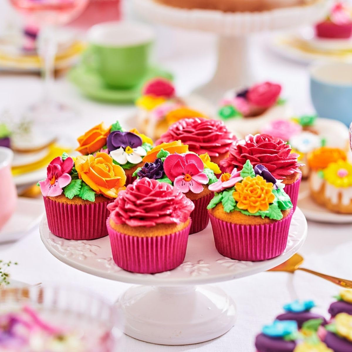 Funcakes Mix Für Buttercreme: Einfach Zu Berübenen, Cremig, Perfekt Zum Dekorieren, Abdecken Und Füllen Von Kuchen, Belag Auf Cupcakes, Halal., 1 Kg Mix per cottura e cottura Naty Shop