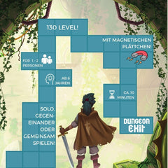 Evasione dei dungeon con piastrelle magnetiche, avvincente avventura nei dungeon, gioco di posizionamento delle tessere con sfide crescenti, per 1-2 giocatori, dai 6 anni in su