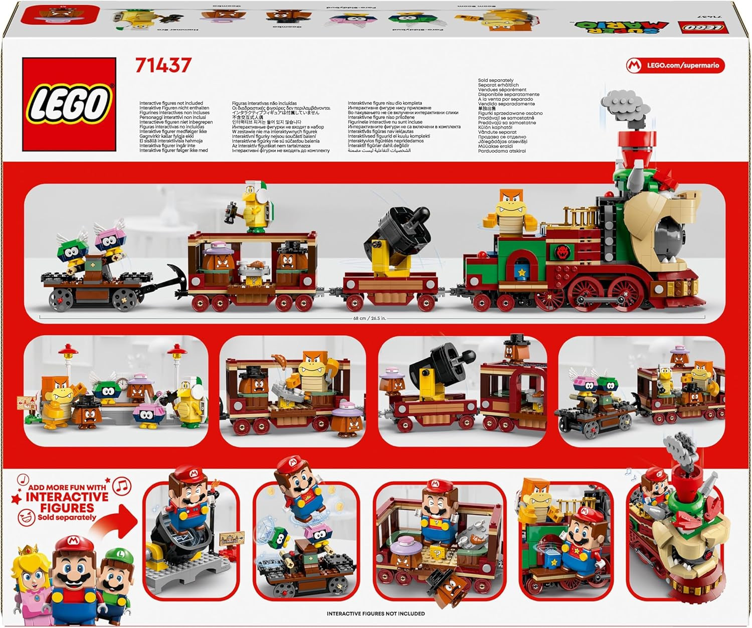 LEGO Super Mario Express Il treno Bowser per bambini Playset avventura con Hammer Brother 2 Gumbas e 2 parapunture Regalo Nintendo per ragazzi e ragazze Giocatori 71437 Set da costruzione Acquista dal negozio LEGO