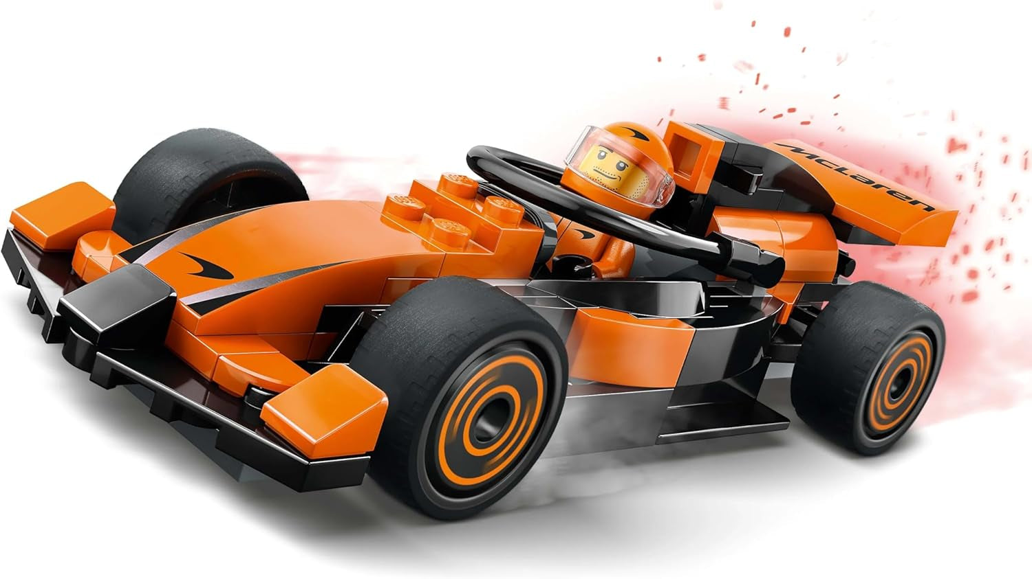 LEGO City Pilota di F1 con auto da corsa Mclaren - Modello giocattolo di Formula 1 con auto da corsa e minifigure - piccolo regalo per ragazzi e ragazze dai 6 anni o appassionati di sport motoristici 60442 Set da costruzione Besuche den LEGO-Store