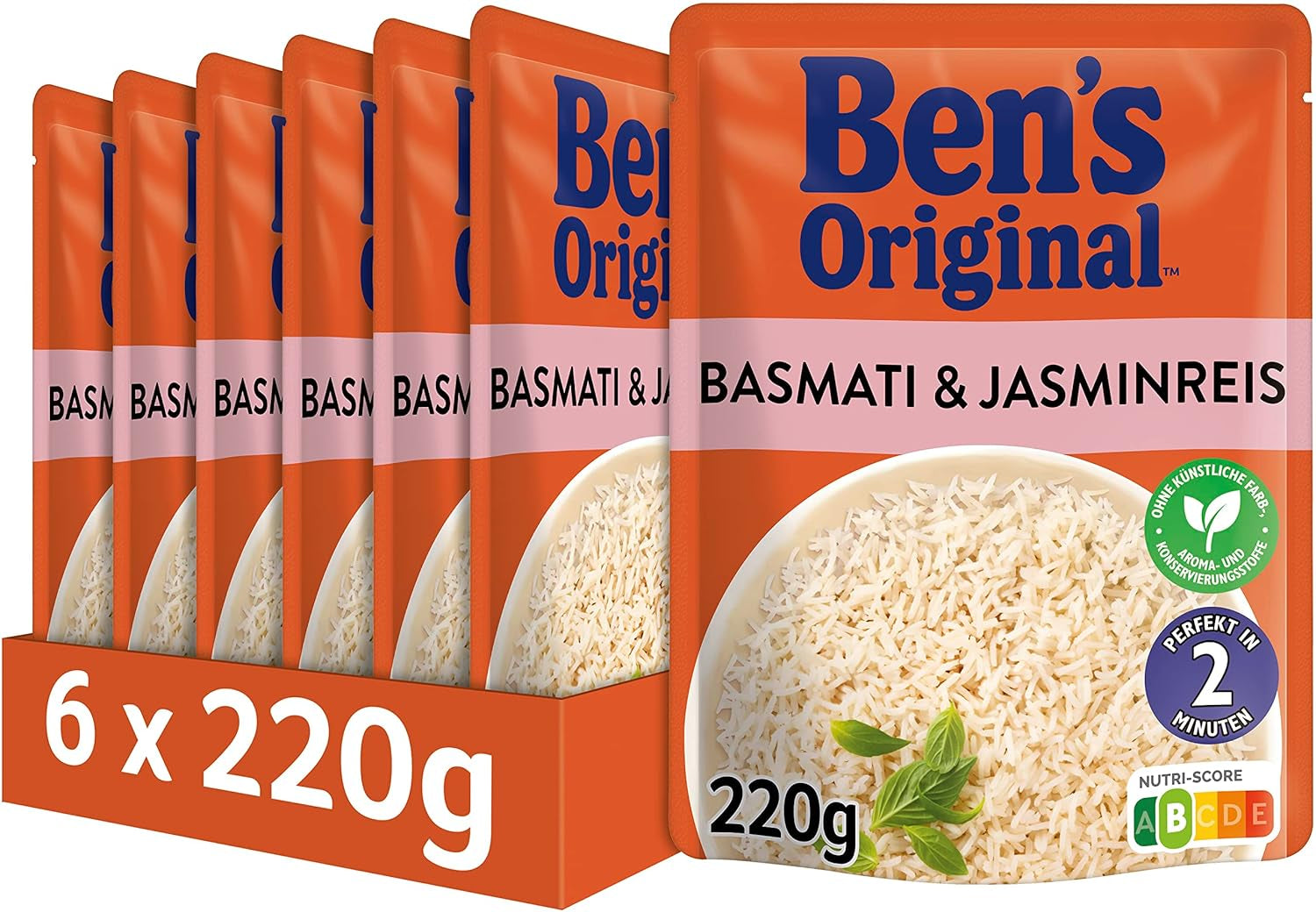 BEN'S ORIGINAL™ Riso Basmati Express 6 x 220 g