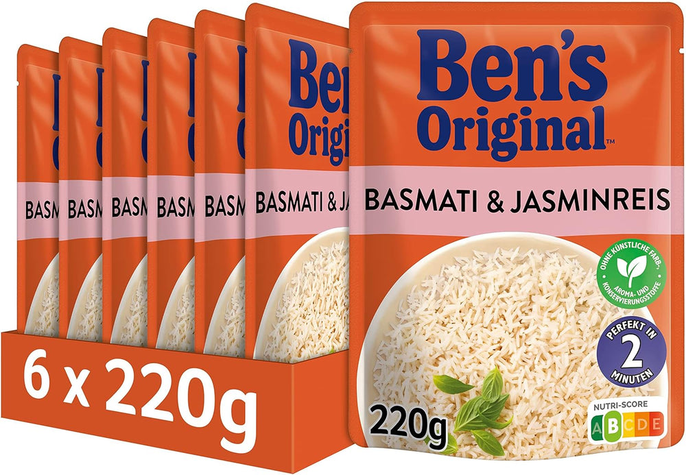 BEN'S ORIGINAL™ Riso Basmati Express 6 x 220 g
