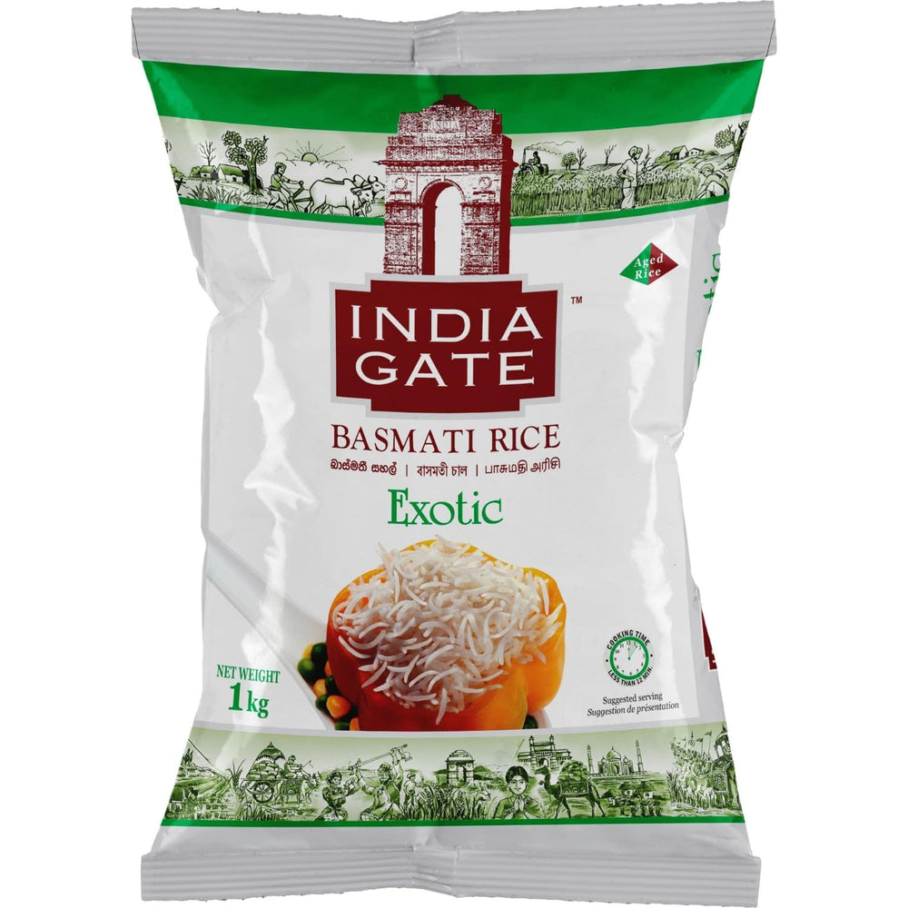INDIA GATE Riso Basmati Premium – Riso fine a grana lunga, aromatico proveniente dall'India, a grana lunga fine (1 x 5 kg)