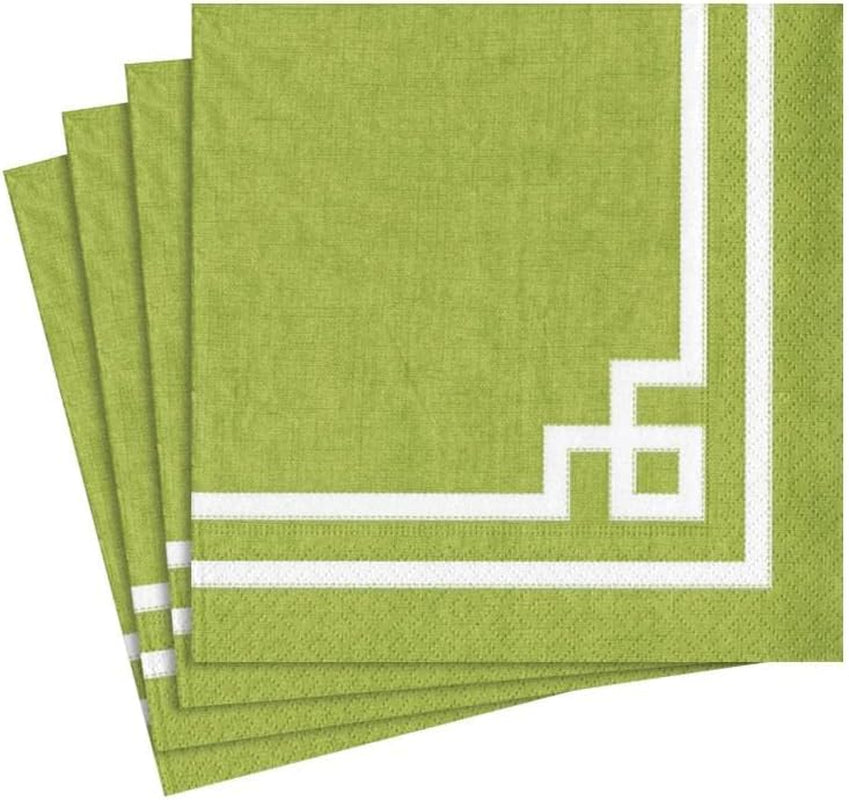 Divertisment cu șervețele de cocktail, Rive Gauche, auriu și alb, 20 de bucăți