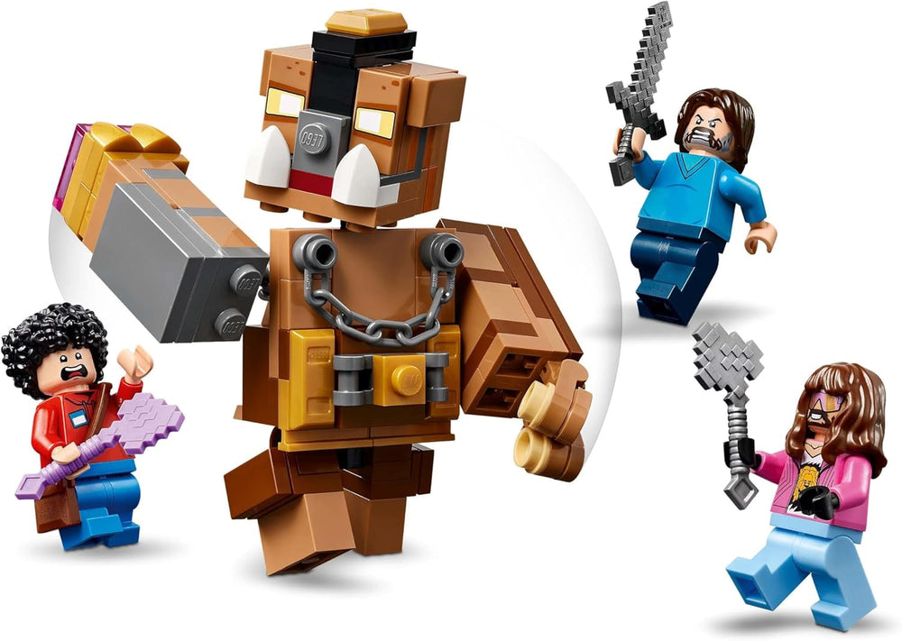 LEGO Minecraft Maniero nella foresta con ring da boxe - Set da gioco con zombi e Oberborst - Giocattolo da costruzione interattivo con attrezzatura e binari - Regalo per ragazzi e ragazze 10+ - 21272 Set da costruzione Besuche den LEGO-Store