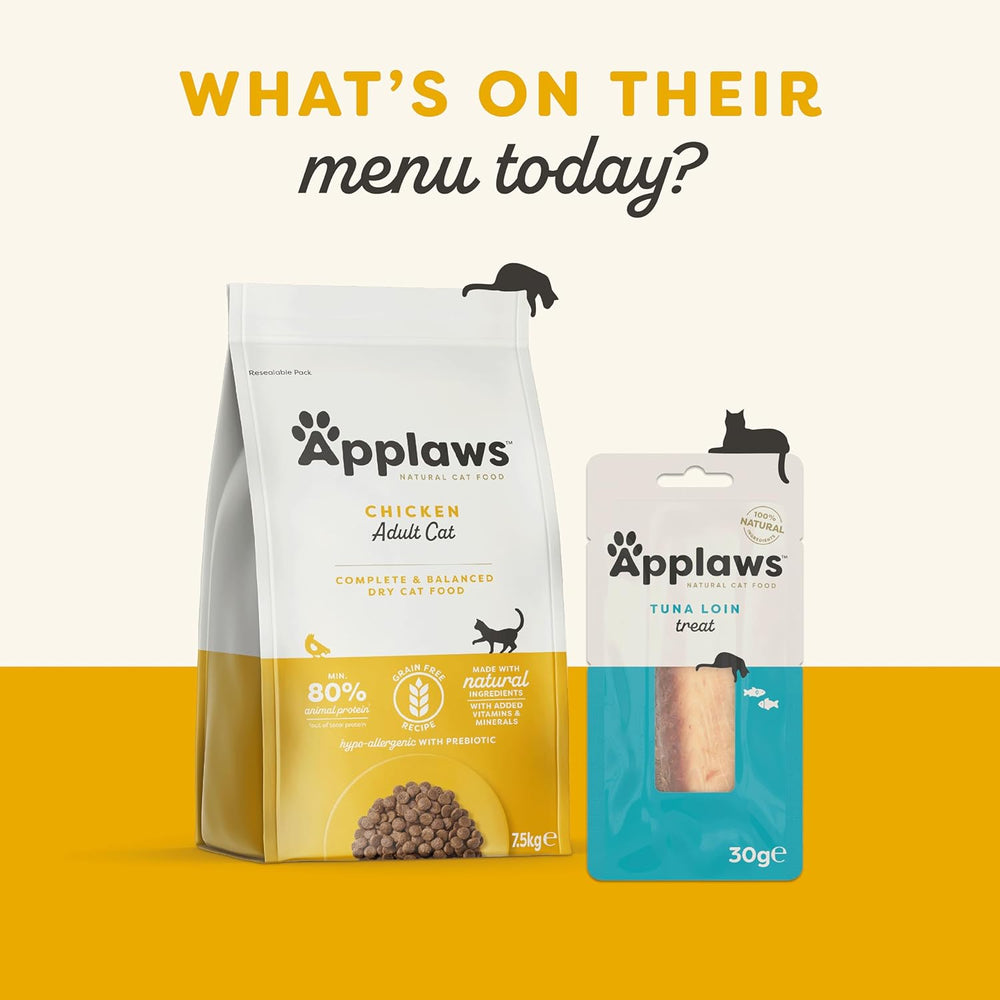 Applaws Hrană umedă premium 100% naturală pentru pisici, selecție de pui în bulion pentru pisici adulte - Pachet de 4 cutii (12 x 70 g)