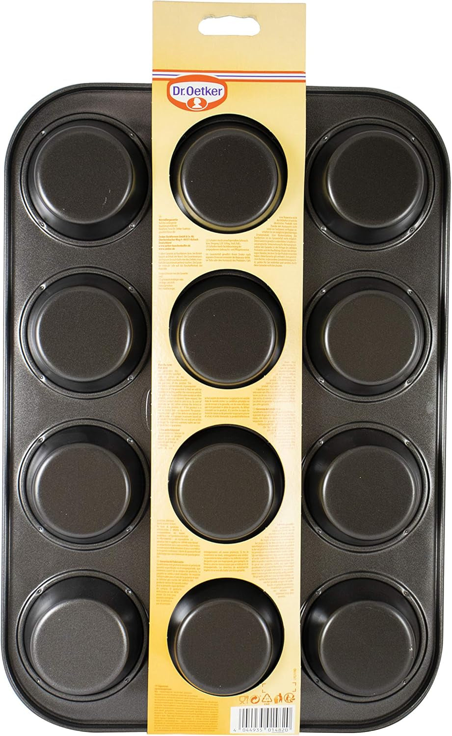 Dr. Oetker Muffinform 12-Er Mini Ø 7 Cm, Stampo per cupcake per muffin sicuri, Muffinblech Mit Antihaftbeschichtung, Menge: 1 Stück Stampi e teglie Naty Shop