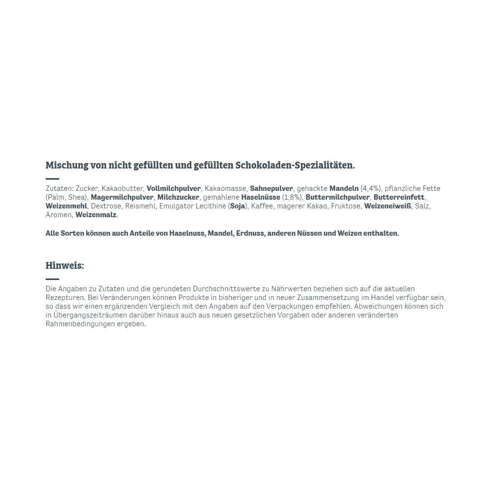 Collezione Milk&Cream (1 x 125g) / Cioccolatini pregiati in 4 assortimenti