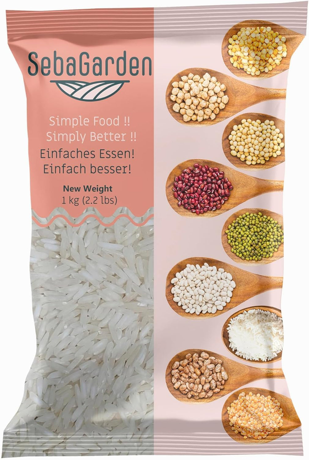 Riso basmati – Riso premium a chicco lungo, confezione da 1 kg | Naturalmente aromatico e soffice | Ideale per biryani, pilaf e altri piatti | Non OGM, vegano | Confezione non aperta