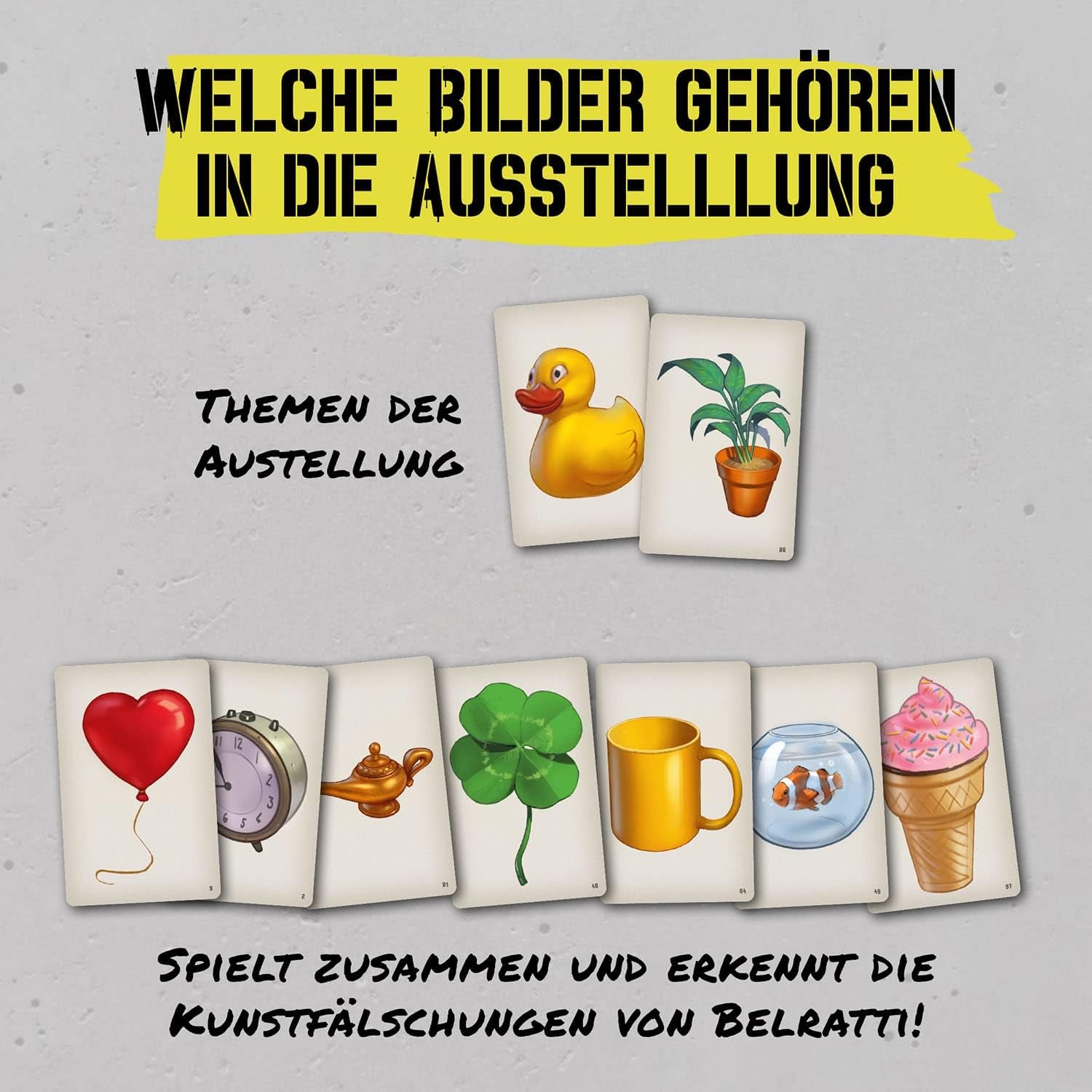 KOSMOS 683320 Belratti, Questa è arte o può essere questa la strada? Gioco di carte, gioco cooperativo di abbinamento di immagini, da 3 a 7 giocatori dagli 8 anni in su