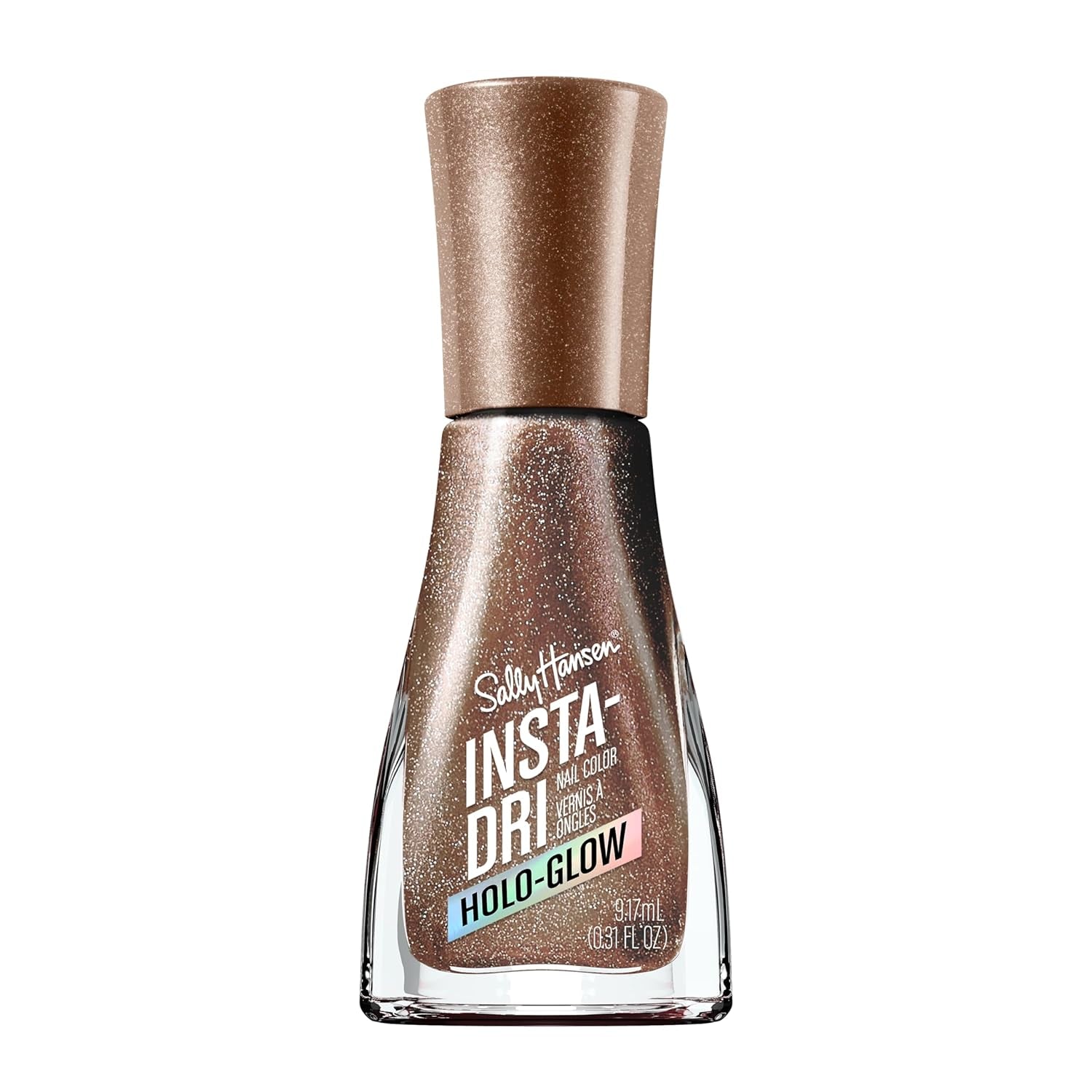 Smalto per unghie Insta-Dri Holo-Glow, facile da usare, di lunga durata, bellissimi colori, facile da applicare, senza scheggiature, 19 ml