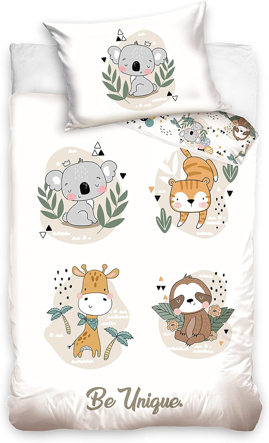 Biancheria da letto per ragazzi, motivi vari, 100% cotone Biancheria da letto - bambini Naty Shop Animali