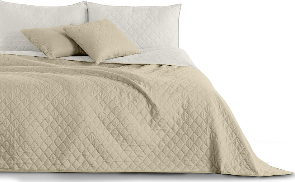 Decoking Copriletto 200 X 220 Cm Grafite Antracite Grigio Argento Copriletto double face di facile manutenzione Axel Letti e Coperte Besuche den DecoKing-Store Axel bianco beige 240 X 260 Cm