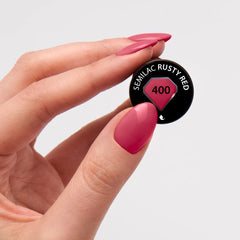 Smalto UV Semilac Hybrid 400 Rusty Red 7ml, collezione Tastes of Fall