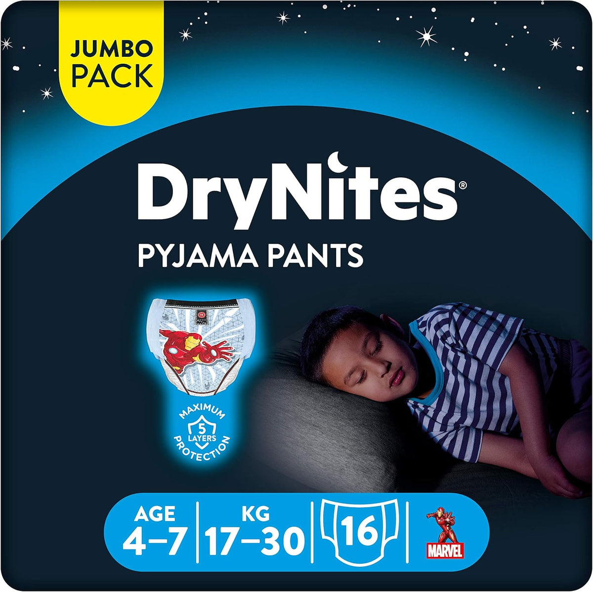Pannolini Huggies Jumbo Boy 17-30 kg, 16 pezzi