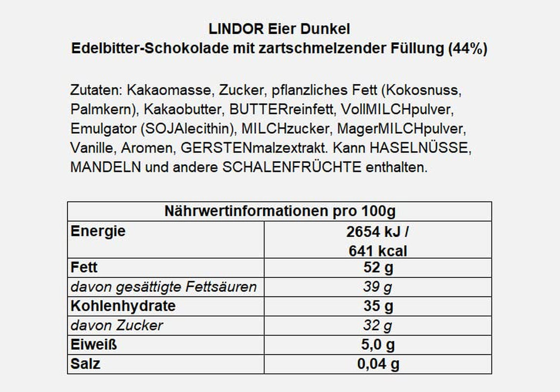 Ouă LINDOR cu ciocolată Lindt | 4 cutii a câte 450 g fiecare | Ouă LINDOR cu umplutură care se topește în gură, din ciocolată cu lapte, albă, neagră și cu alune | Ciocolată de Paște | Cadou de ciocolată | Ouă de Paște | Ouă de ciocolată