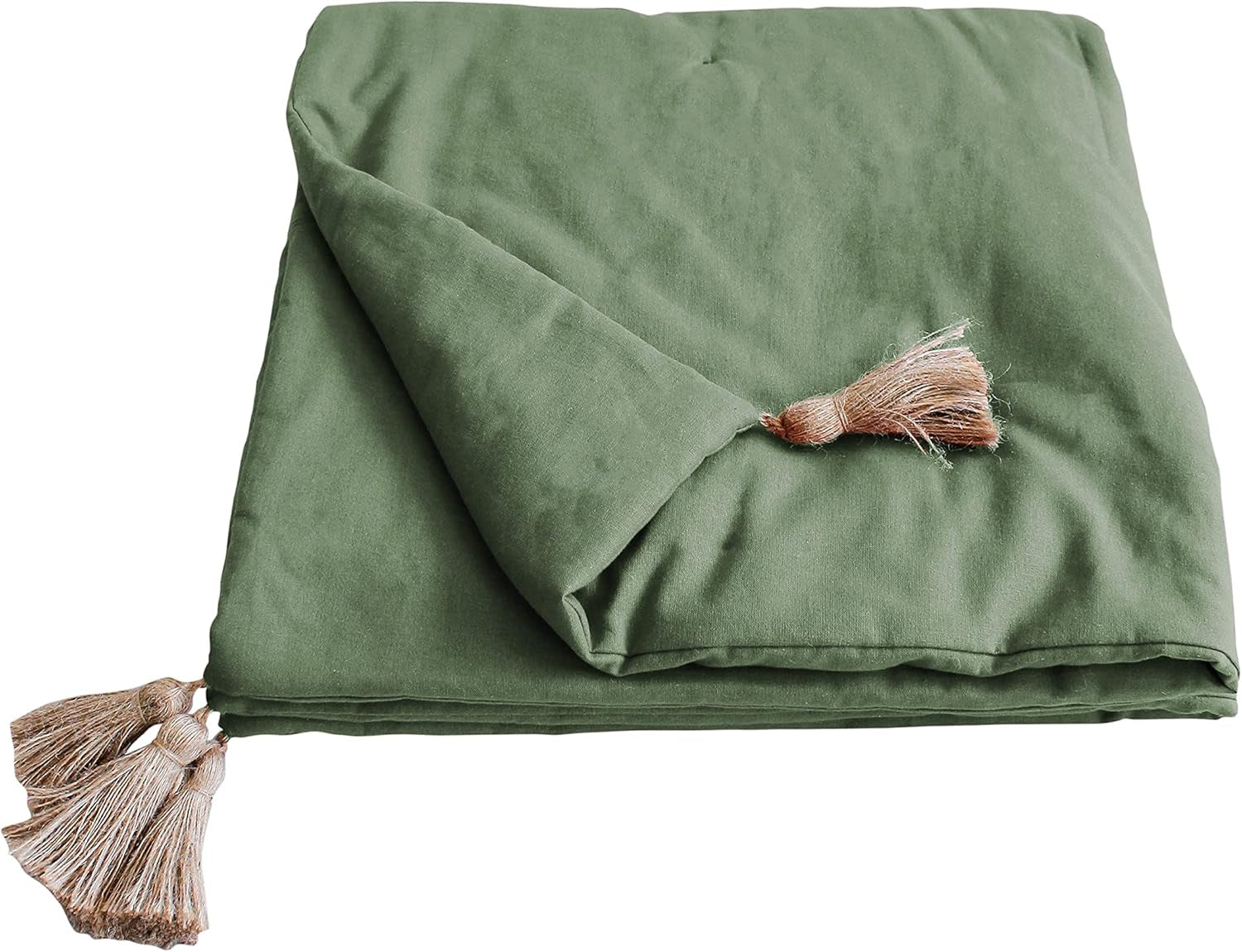 Trapunta con 4 pompon, juta, 90 X 190 Cm, argilla, 2007AGCHLJT090190, 90 X 190 Cm Trapunte e trapunte Naty Shop Greetings