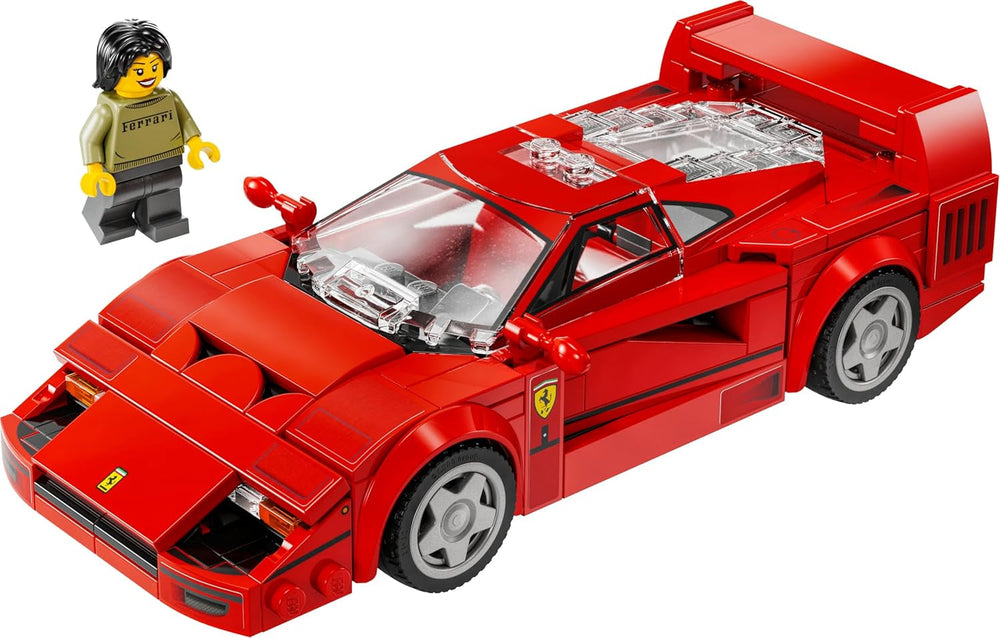 Auto super sportiva Ferrari F40 LEGO Speed Champions, set da gioco con macchinina giocattolo costruibile e minifigure conducente, set da collezione per bambini, regalo per ragazzi e ragazze 76934 Set da costruzione Besuche den LEGO-Store