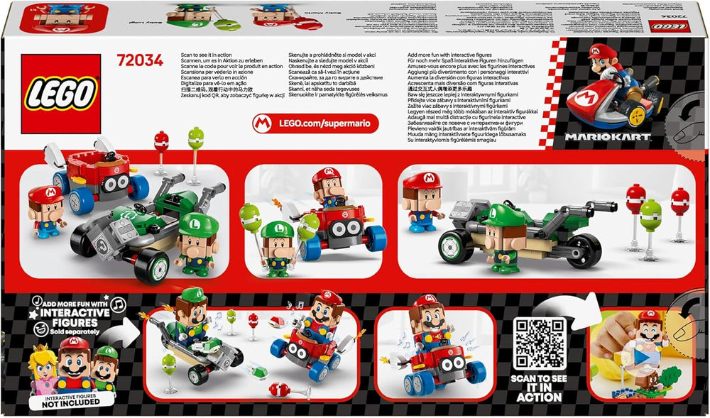 LEGO Mario Kart - Baby Mario vs. Baby Luigi Nintendo Personaggi da collezione 2 Speedmen costruibili Regalo per ragazzi, ragazze e giocatori di 8 anni+ Avventura giocattolo 72034 Set da costruzione Acquista dal negozio LEGO