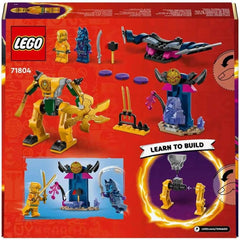 LEGO NINJAGO Mech da battaglia di Arin, giocattolo Ninja per bambini dai 4 anni in su Con personaggi Incl. IVA. Arin con mini katana, action figure e mech, piccolo regalo per ragazzi e ragazze 71804 Set da costruzione Besuche den LEGO-Store