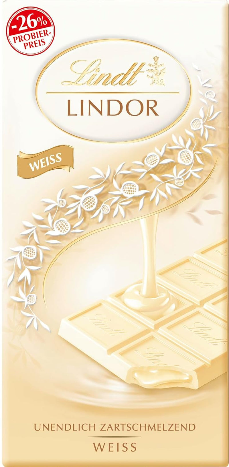 Lindt Schokolade LINDOR Pistazie, Promotion | 100 G | Feinste Vollmilch-Schokolade Mit Unendlich Zartschmelzender Füllung Mit Pistaziengeschmack | Schokoladentafel | Schokoladengeschenk, 2023 Version Naty Shop 100 G - Version 2023 Weiãÿ