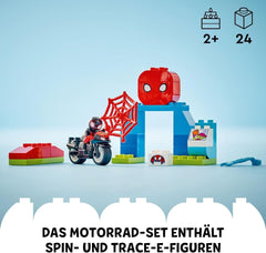 LEGO DUPLO Marvel Spins Avventura in moto, Playset Fantasy per la serie TV Spidey e i suoi super amici, giocattolo educativo da costruire e ricostruire per bambini dai 2 anni in su 10424 Set da costruzione Besuche den LEGO-Store