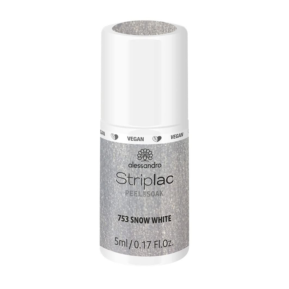 alessandro Striplac UV-Nagellack Flat White – Schonend und langanhaltend – Einfache Entfernung dank Peel-Off-Technologie – Vegan und tierversuchfrei – 8 ml