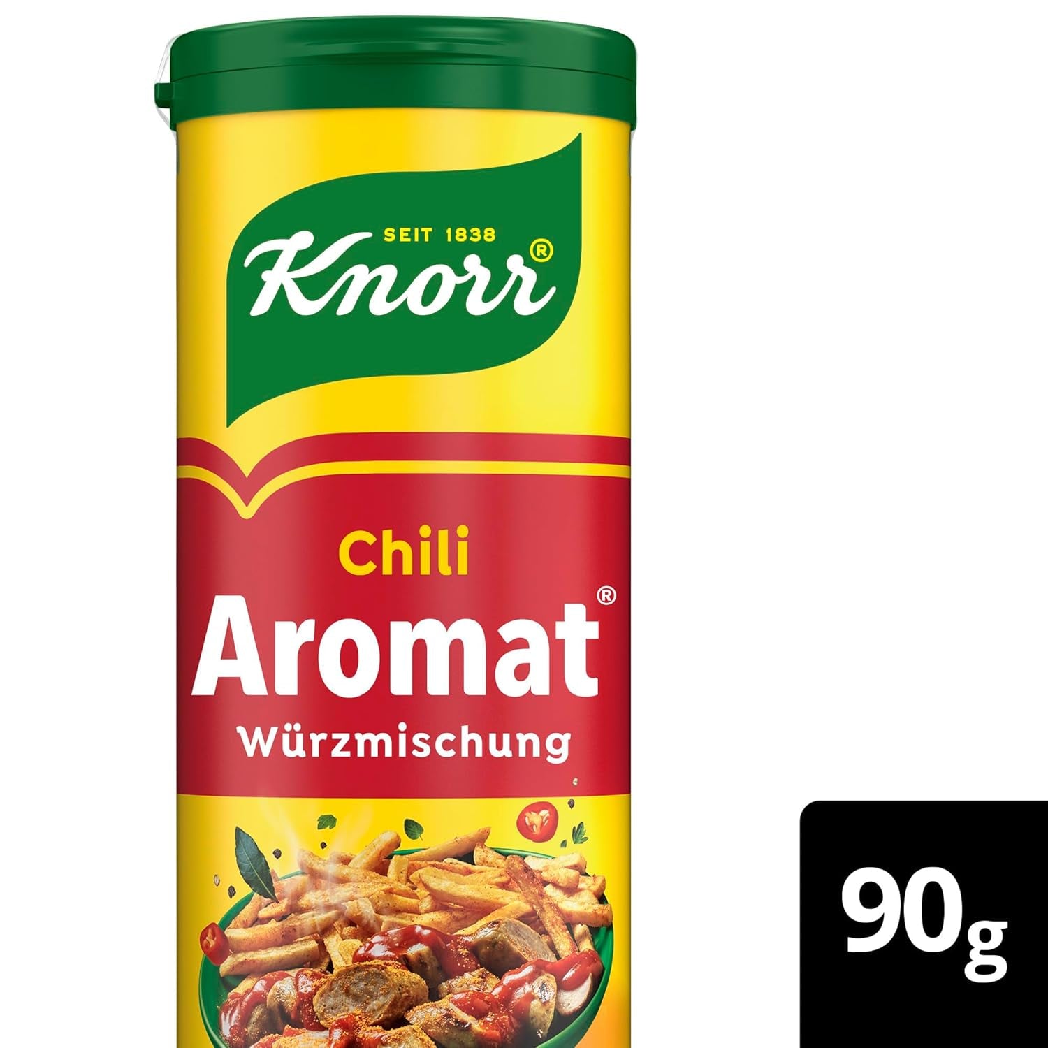 Knorr Würzmischung Chili Aromatizzato per piatti veloci per condire e condire patate, pasta, verdure e altro 90 g