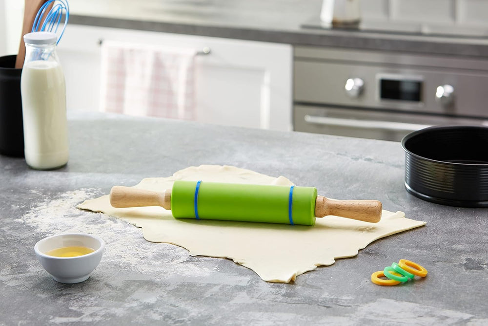 Führungsringe für kleinen Ausrollstab, Kunststoff, multicolore, 14 x 9 x 2.05 cm, 8-Einheiten