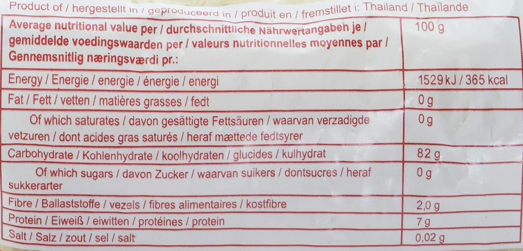 THAILANDIA - Vermicelli di riso, (1 X 200 GR)